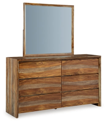 Dressonni Queen Panel Bed, Dresser and Mirror - B790B3