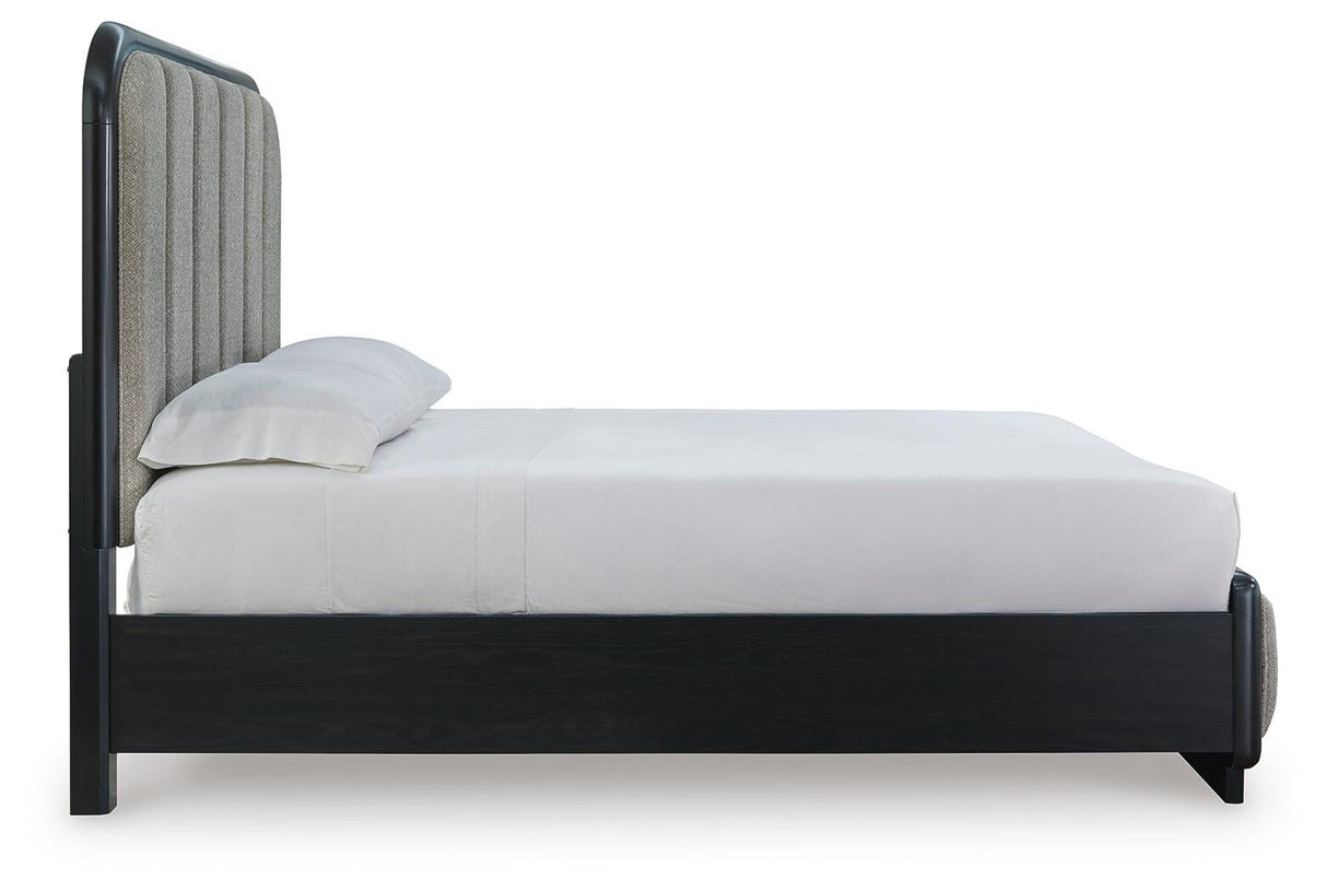 Rowanbeck Queen Upholstered Panel Bed - B821B2