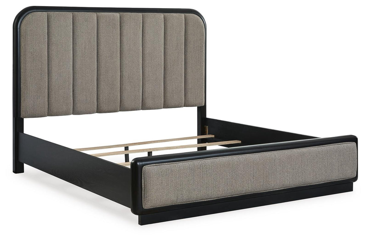 Rowanbeck King Upholstered Panel Bed - B821B4