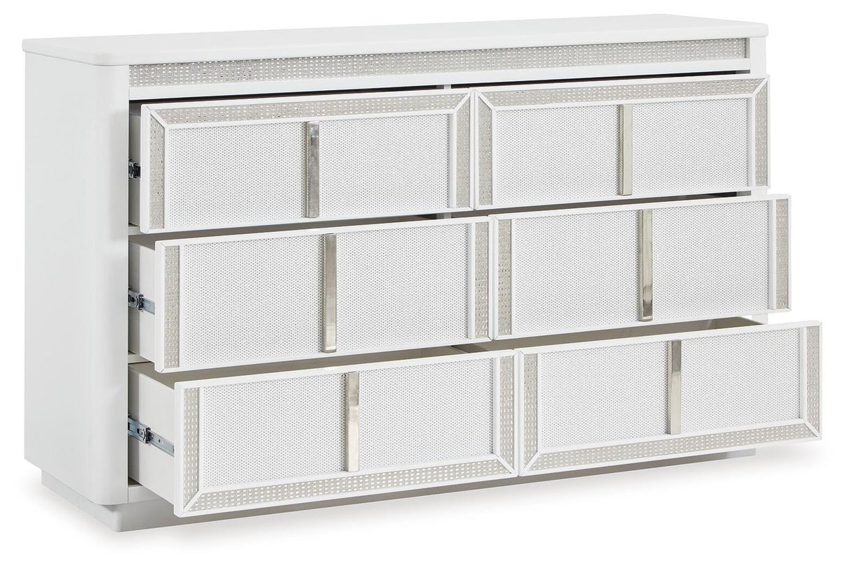 Chalanna Queen Storage Bed, Dresser and 2 Nightstands - B822B9