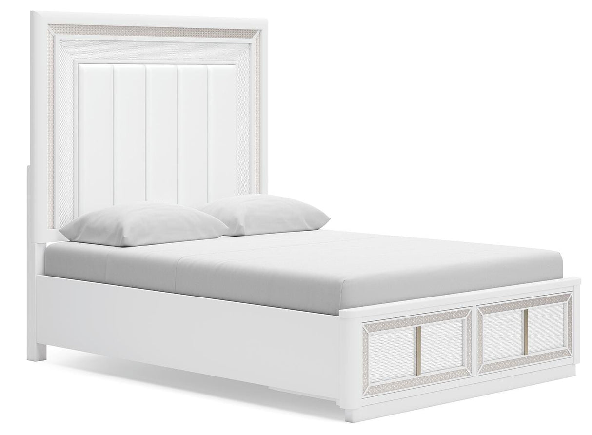 Chalanna Queen Panel Storage Bed and Nightstand - B822B8