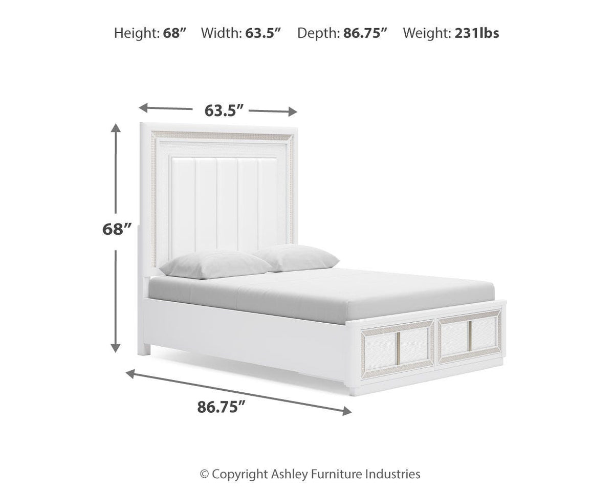 Chalanna Queen Upholstered Storage Bed - B822B2