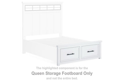 Ashbryn Queen Storage Footboard - B844-54S