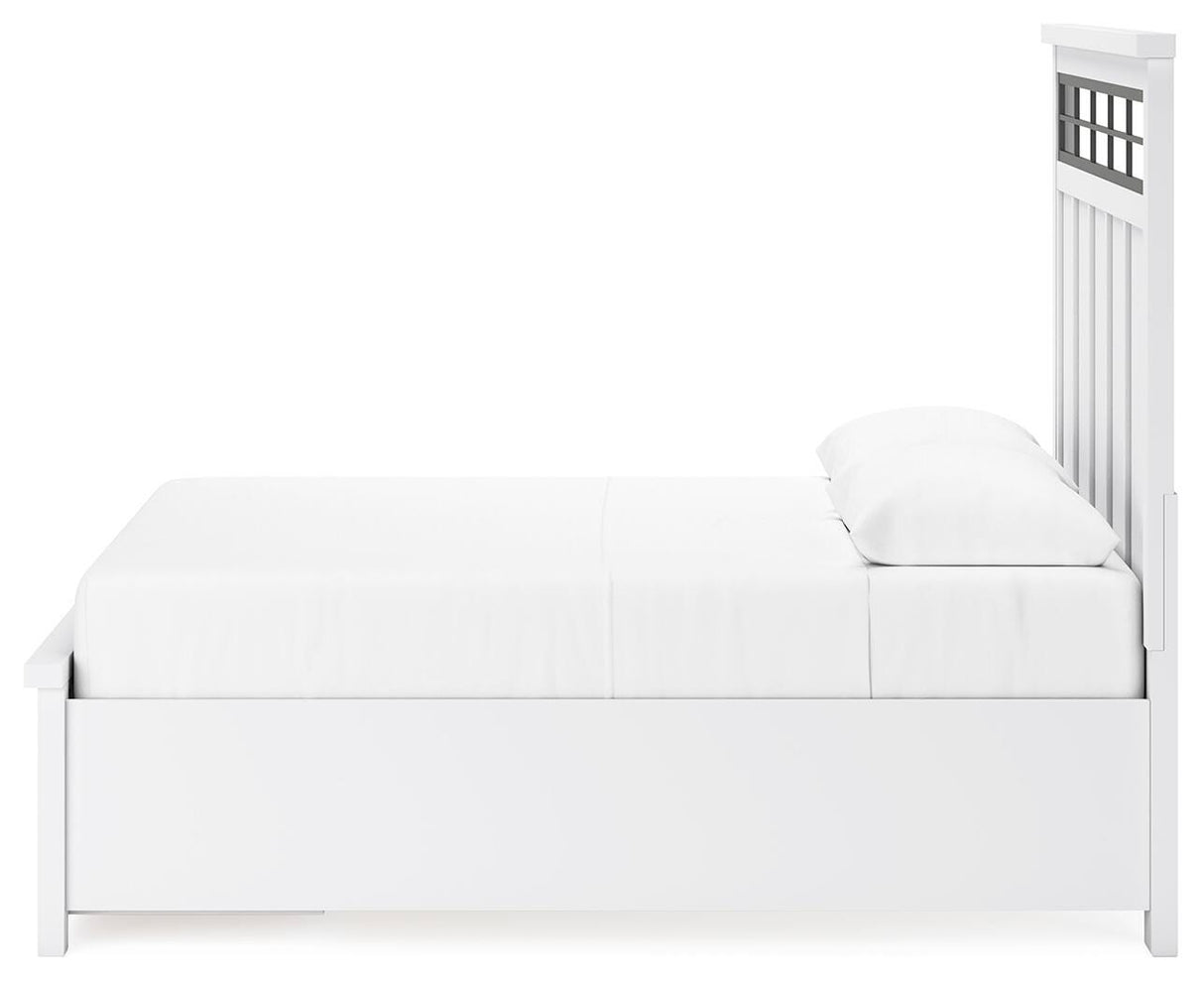 Ashbryn Queen Storage Bed, Dresser, Mirror and Nightstand - B844B8