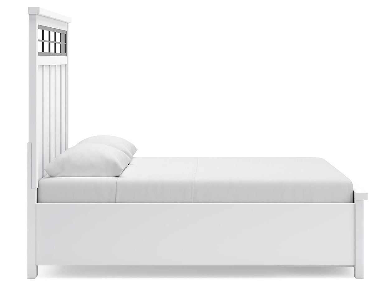 Ashbryn Queen Storage Bed, Dresser, Mirror and Nightstand - B844B8