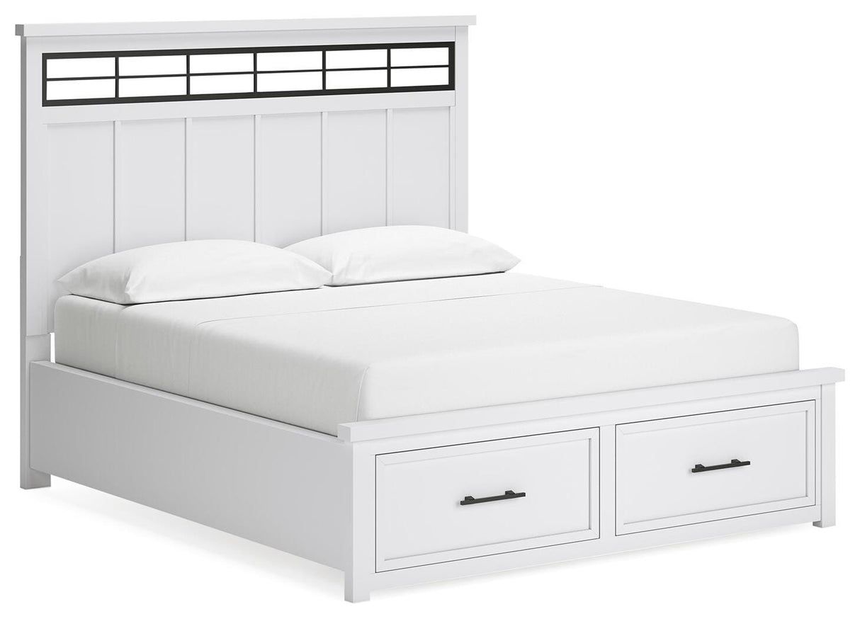 Ashbryn California King Panel Storage Bed - B844B5