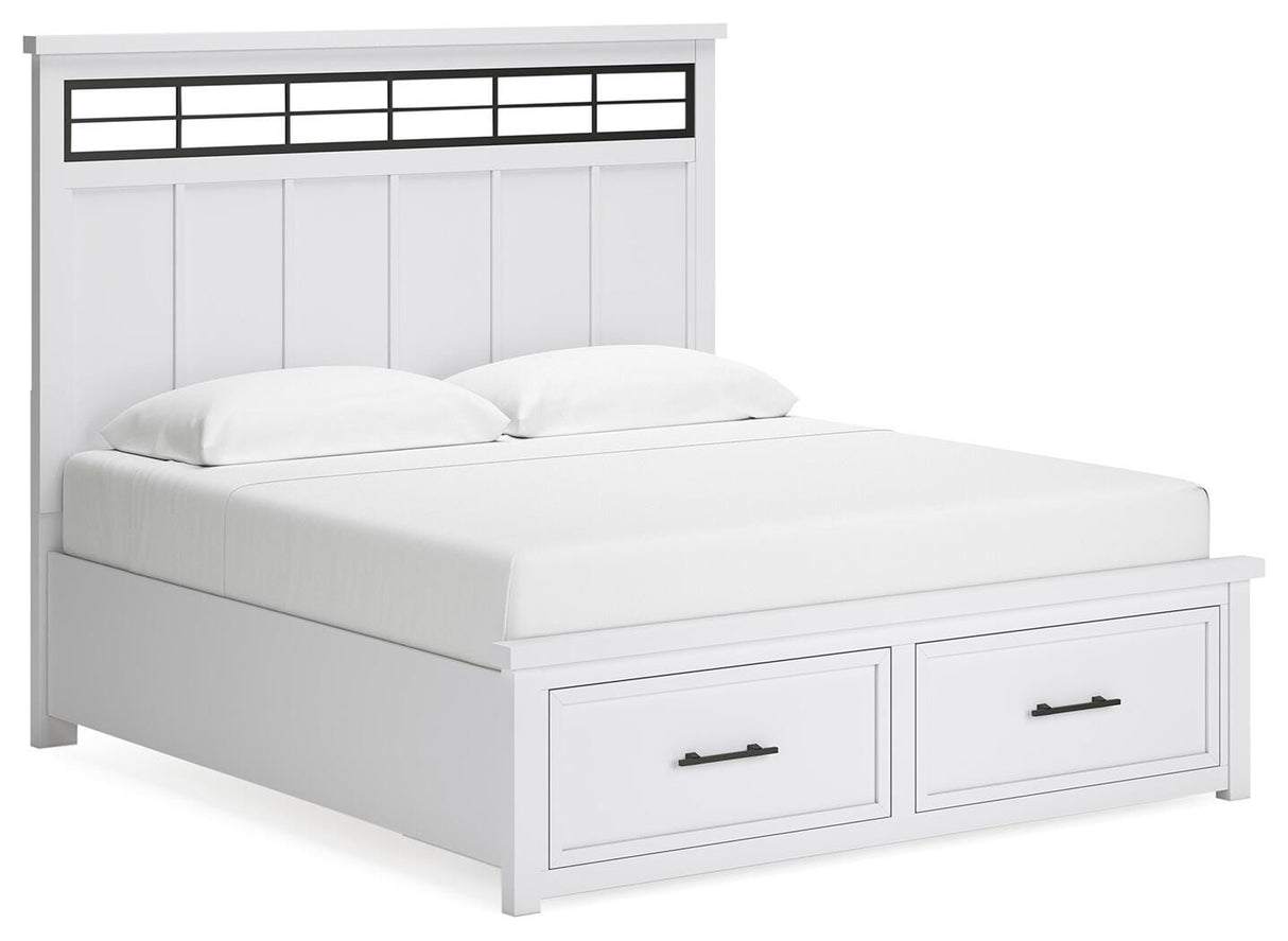Ashbryn King Panel Storage Bed - B844B4