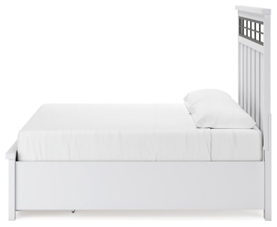 Ashbryn King Panel Storage Bed, Dresser and Mirror - B844B6