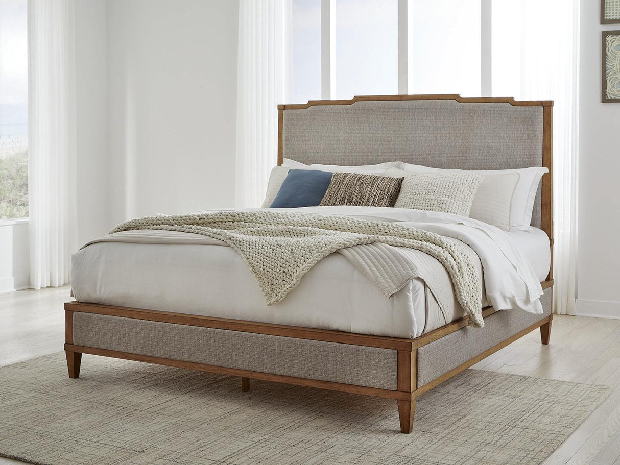 Sharlance California King Upholstered Panel Bed - B895B7