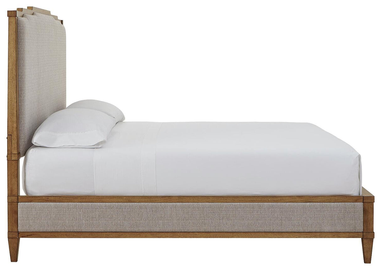 Sharlance California King Upholstered Panel Bed - B895B7