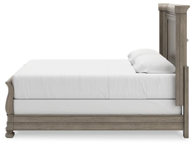 Lexorne King Sleigh Bed, Dresser and Mirror - B924B8