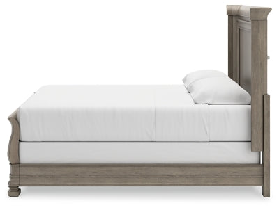 Lexorne California King Sleigh Bed, Dresser and Mirror - B924B9