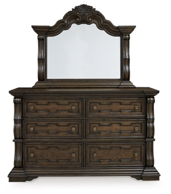 Maylee California King Panel Bed, Dresser, Mirror and Nightstand - B947B17
