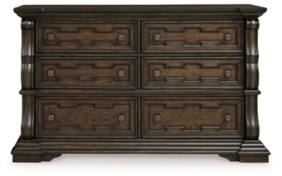 Maylee King Upholstered Bed, Dresser and 2 Nightstands - B947B14