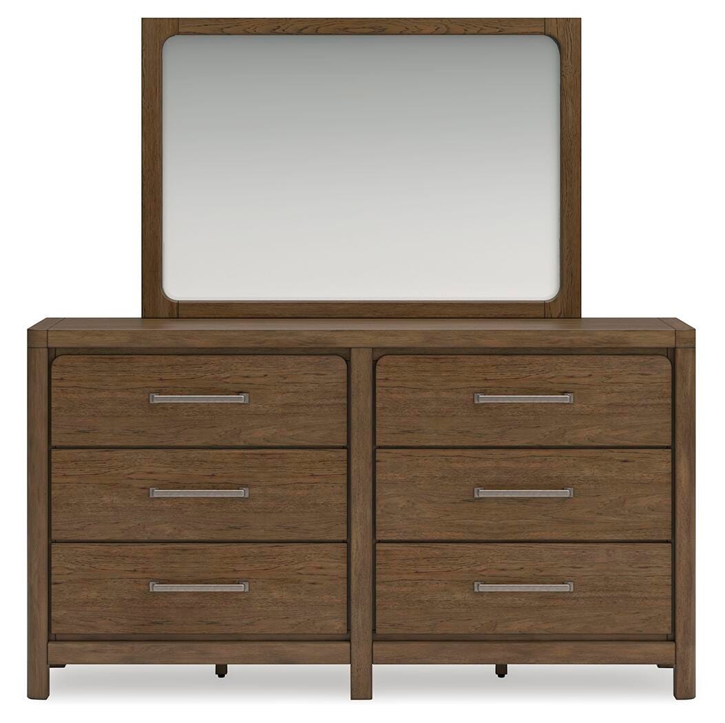 Cabalynn King Upholstered Bed, Dresser, Mirror and Nightstand - B974B14