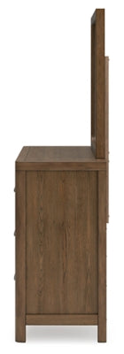 Cabalynn California King Upholstered Bed, Dresser and Mirror - B974B11