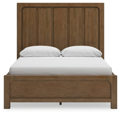 Cabalynn Queen Panel Bed with Storage, Dresser and Mirror - B974B5