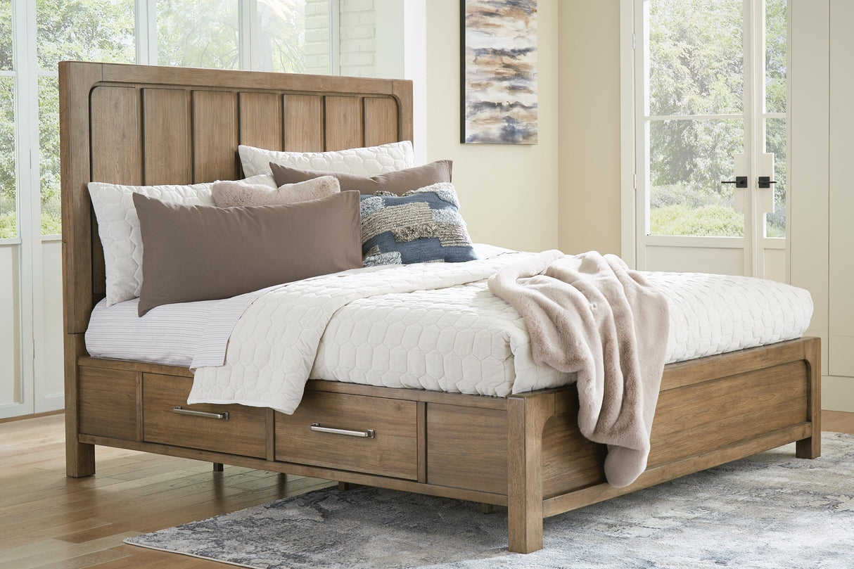 Cabalynn King Panel Bed with Storage - B974B8
