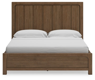 Cabalynn California King Panel Bed with Storage, Dresser and Mirror - B974B13