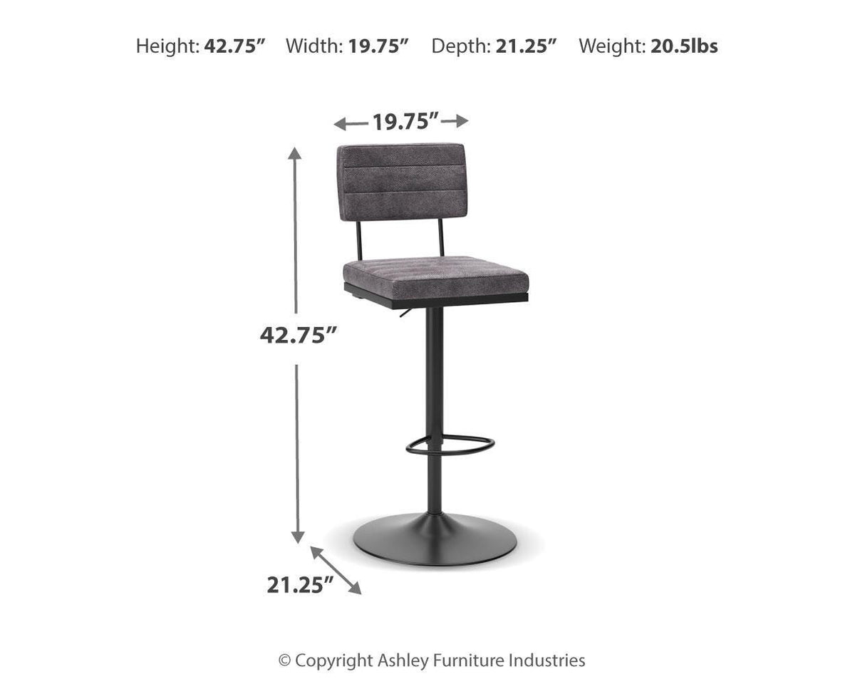 Strumford Bar Height Bar Stool - D119-630