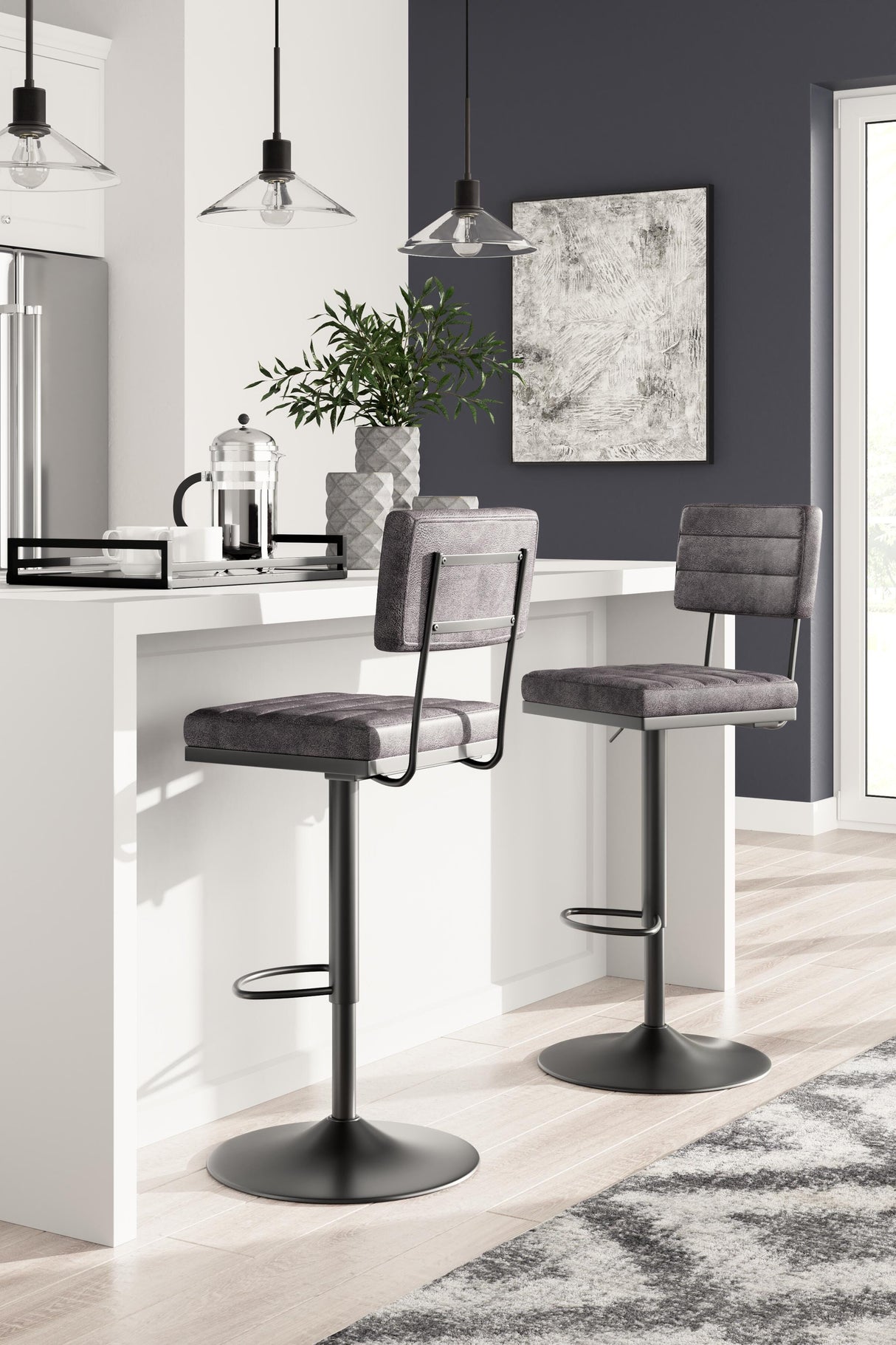 Strumford Bar Height Bar Stool (Set of 2) - D119-630X2
