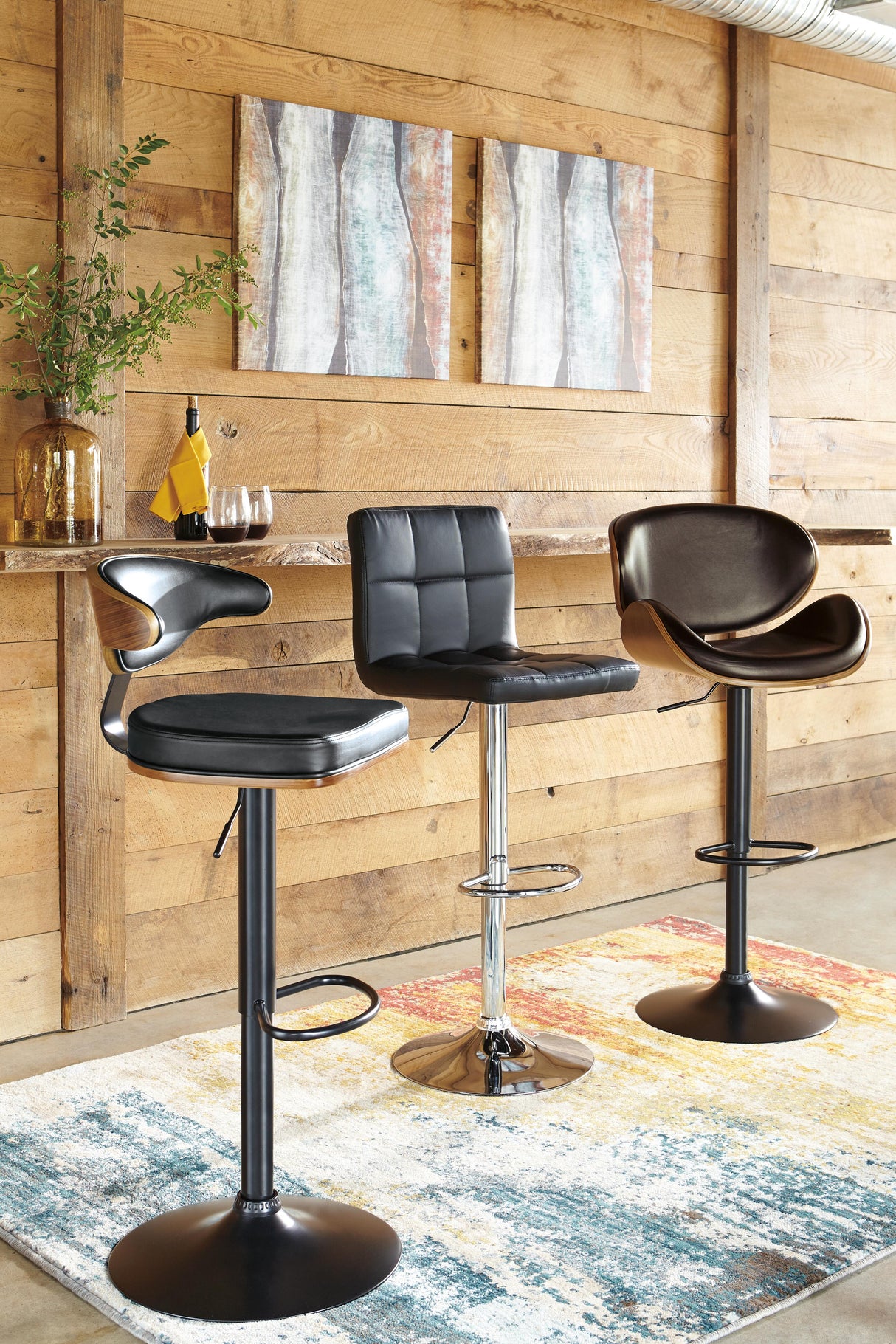 Bellatier Adjustable Height Bar Stool (Set of 2) - D120-130X2