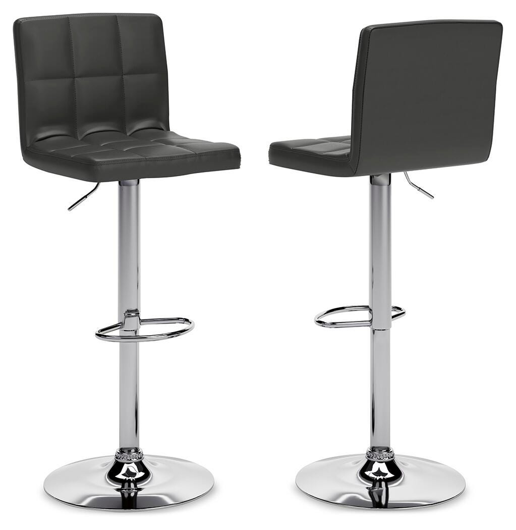 Bellatier Adjustable Height Bar Stool (Set of 2) - D120-130X2