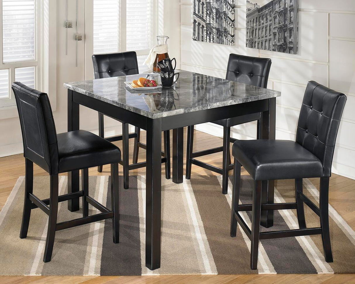 Maysville Counter Height Dining Table and Bar Stools (Set of 5) - D154-223
