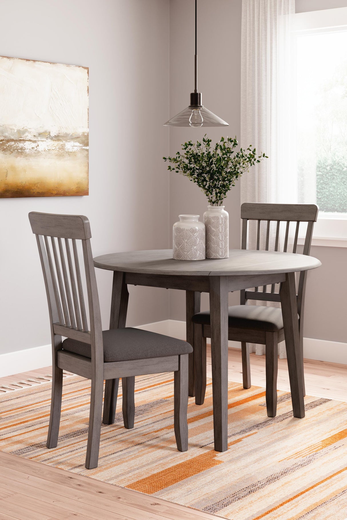 Shullden Dining Table and 2 Chairs - D194D2