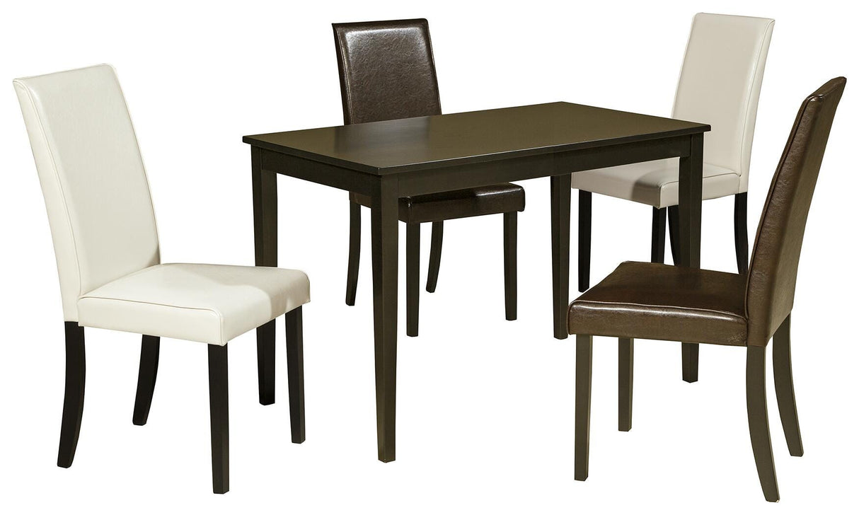 Kimonte Dining Table and 4 Chairs - D250D5