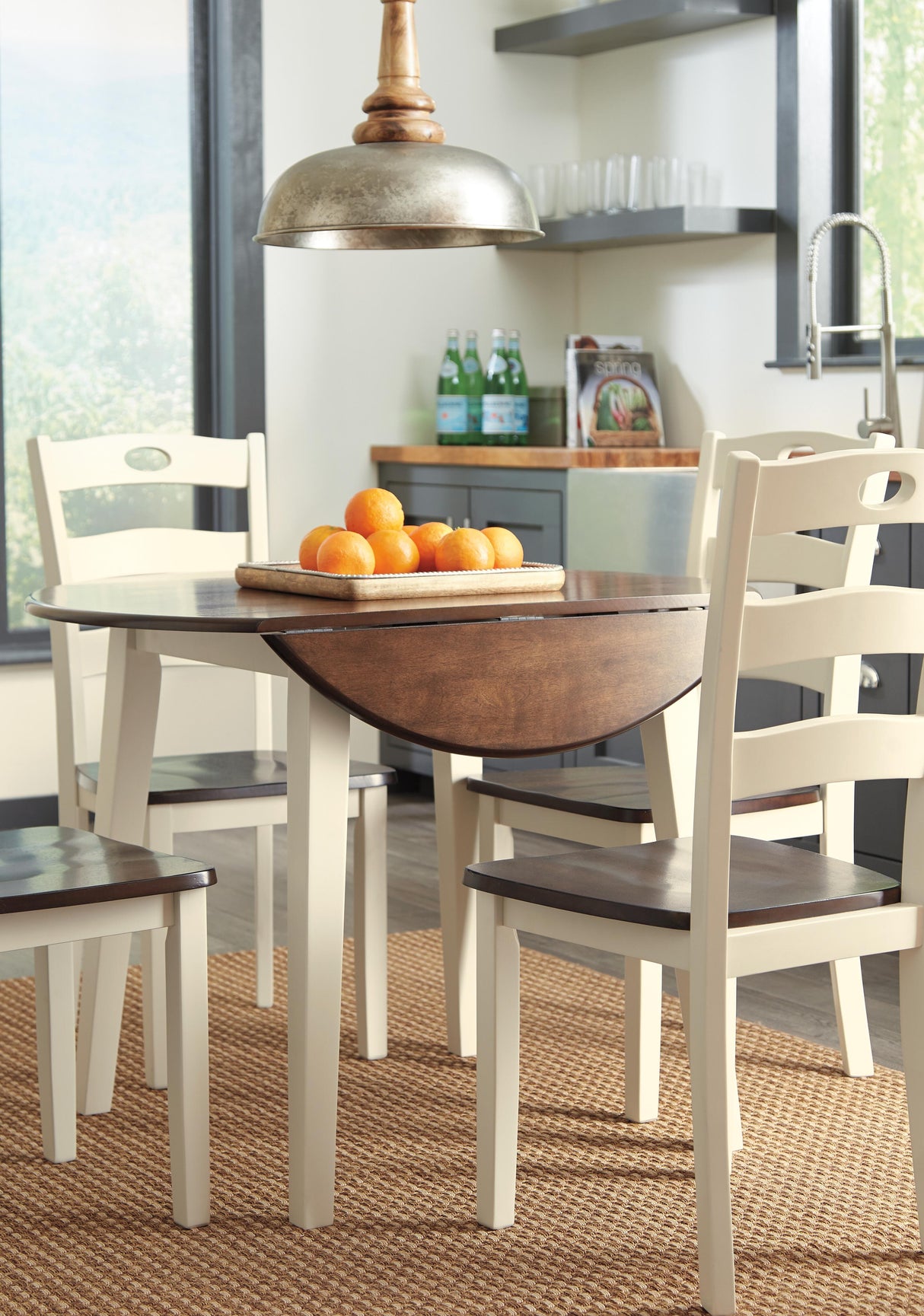 Woodanville Dining Table with 4 Chairs - D335D3