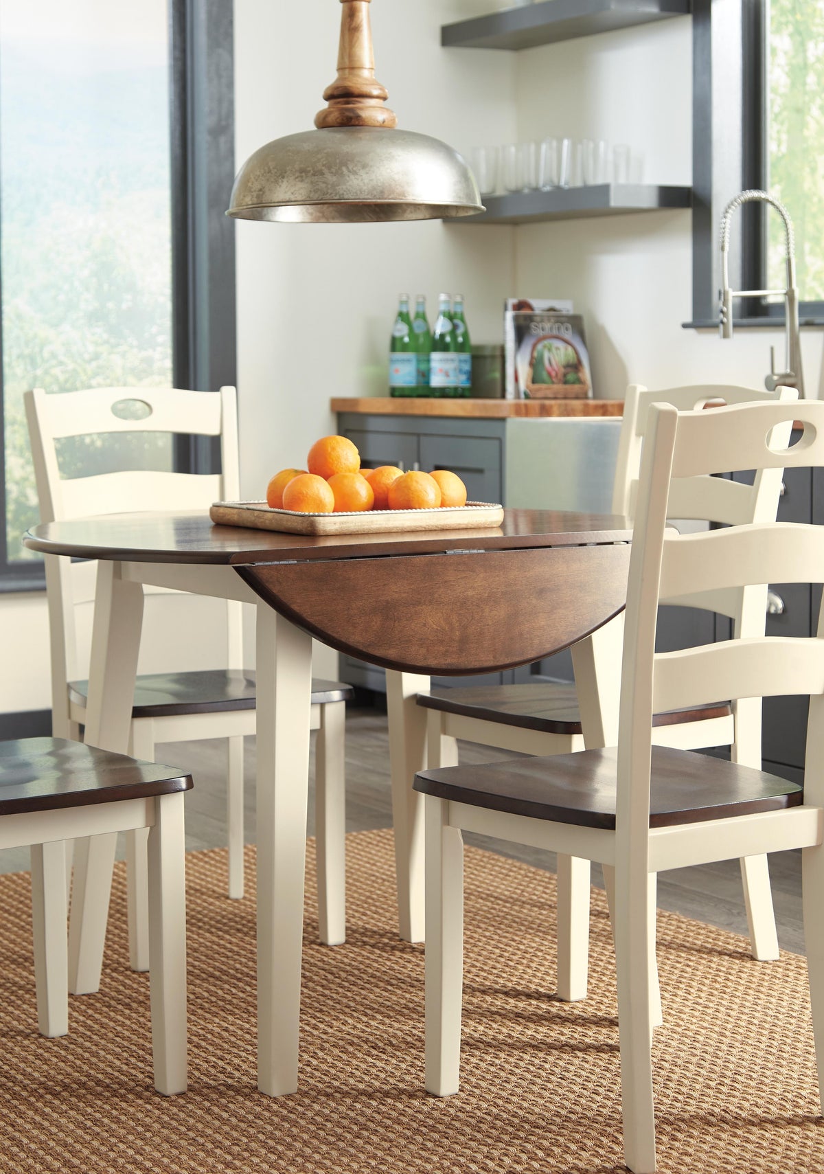 Woodanville Dining Table with 4 Chairs - D335D3
