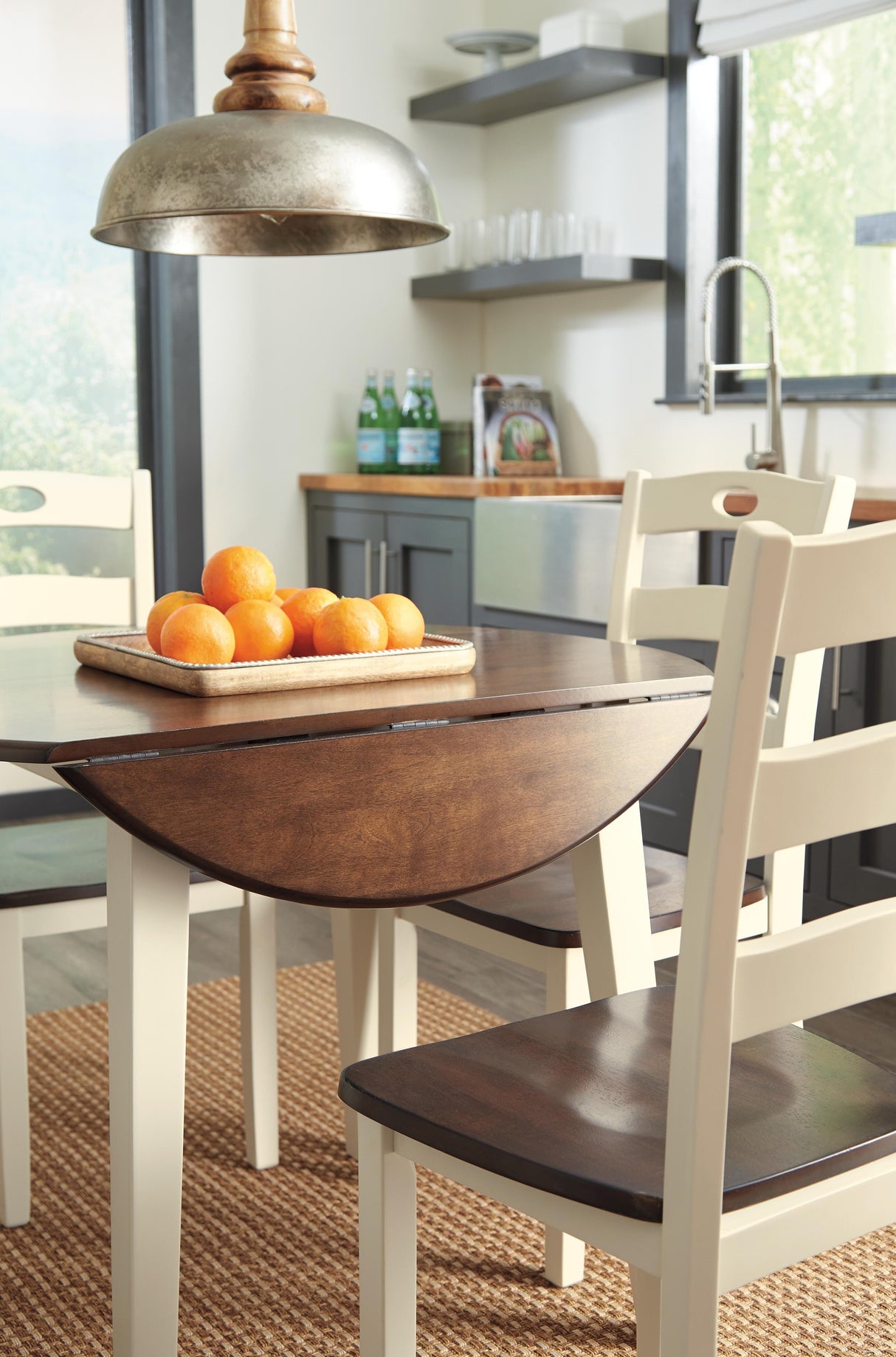 Woodanville Dining Table with 4 Chairs - D335D3