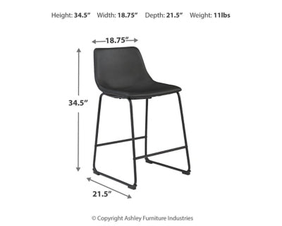 Centiar Counter Height Bar Stool (Set of 2) - D372-624X2