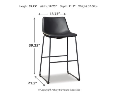 Centiar Pub Height Bar Stool (Set of 2) - D372-630X2