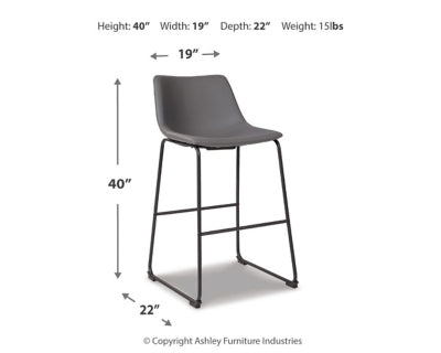 Centiar Pub Height Bar Stool - D372-830