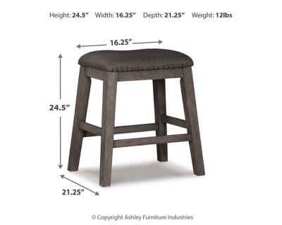Caitbrook Counter Height Upholstered Bar Stool - D388-024