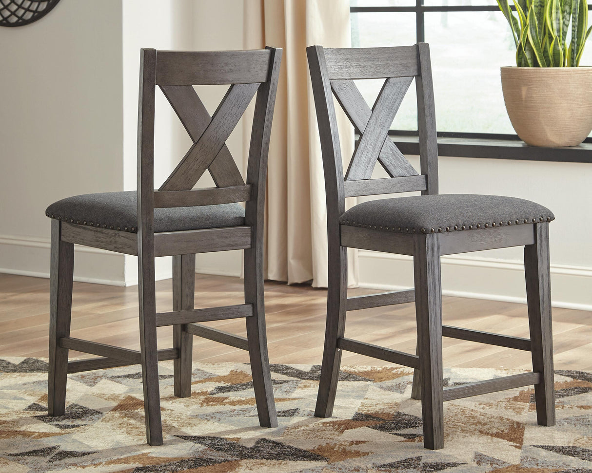 Caitbrook Counter Height Upholstered Bar Stool - D388-124