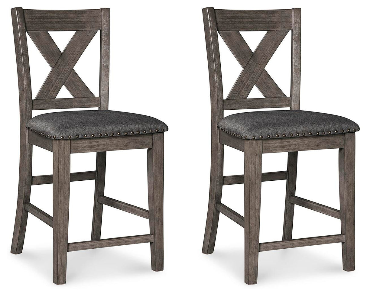 Caitbrook Counter Height Upholstered Bar Stool - D388-124