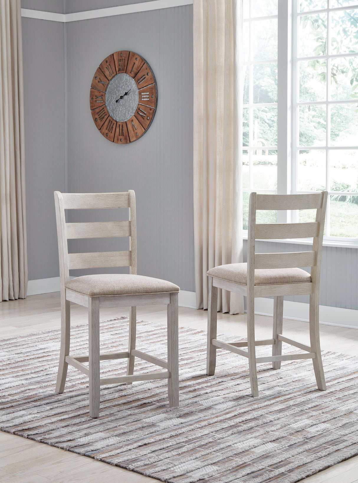 Skempton Counter Height Bar Stool (Set of 2) - D394-124X2