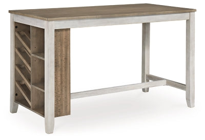 Skempton Counter Height Dining Table and 4 Barstools - D394D2