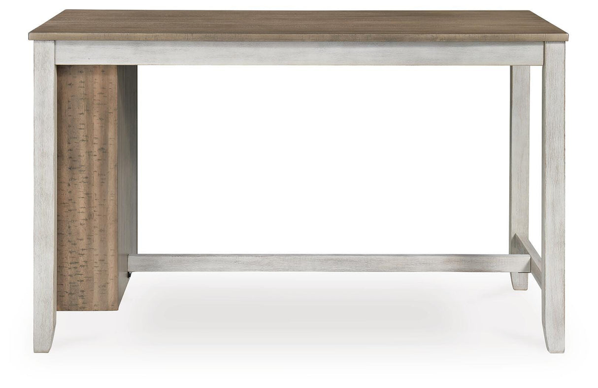 Skempton Counter Height Dining Table and 6 Barstools - D394D8