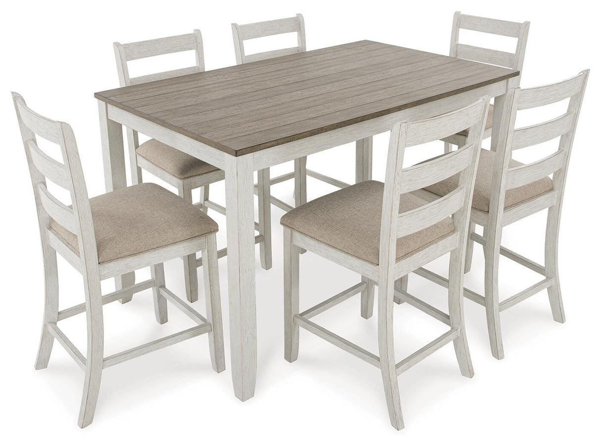 Skempton Counter Height Dining Table and Bar Stools (Set of 7) - D394-423