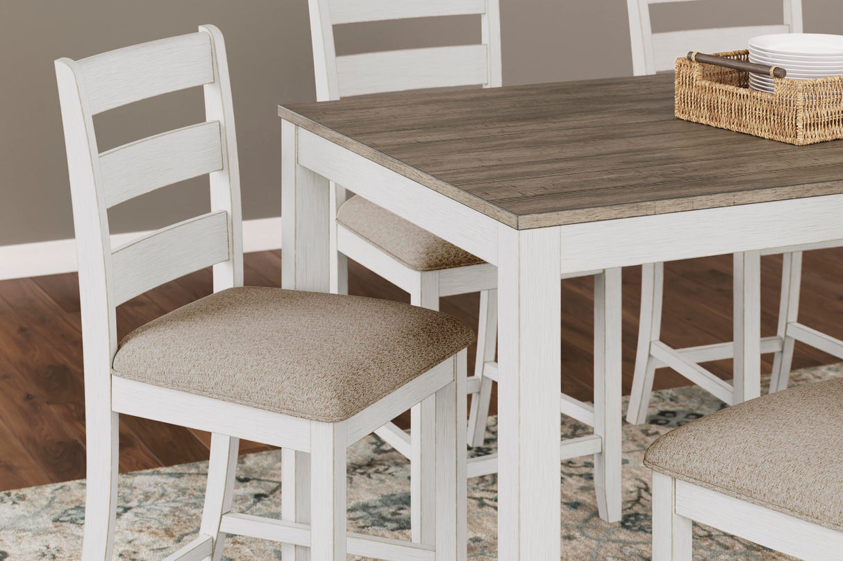 Skempton Counter Height Dining Table and Bar Stools (Set of 7) - D394-423