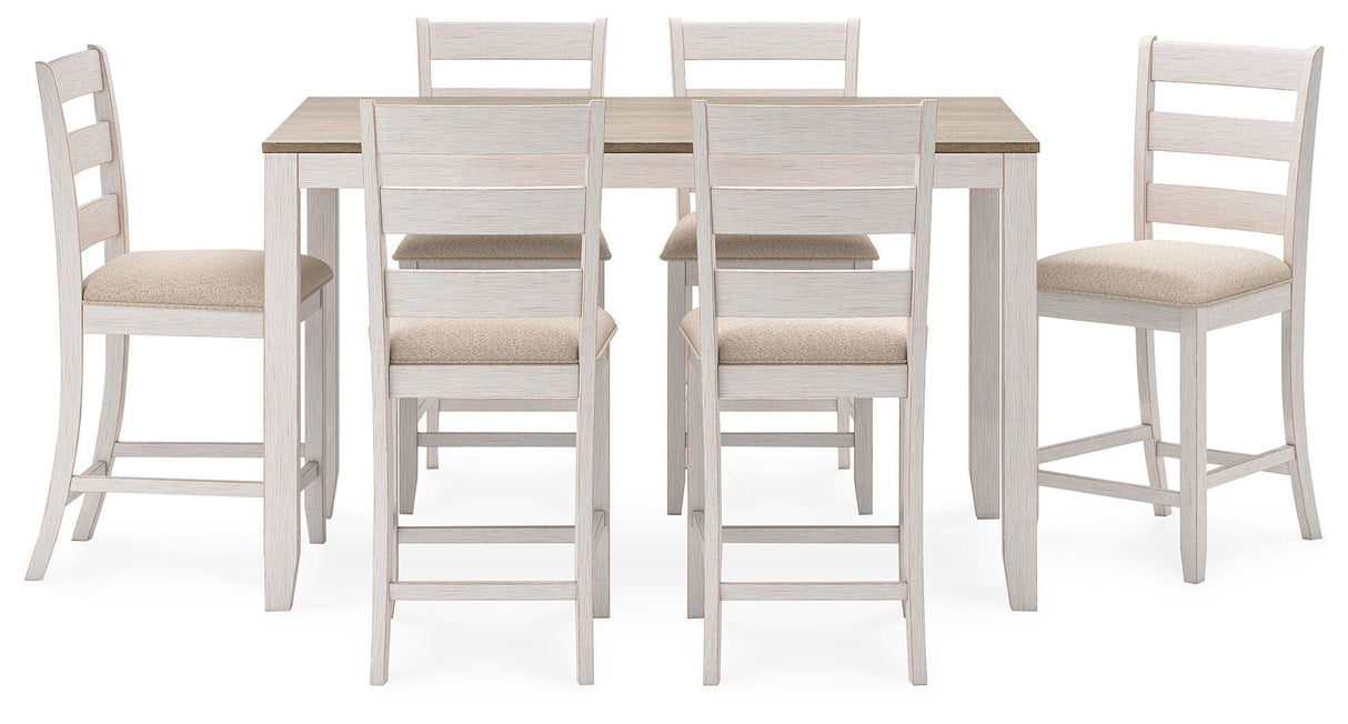 Skempton Counter Height Dining Table and Bar Stools (Set of 7) - D394-423