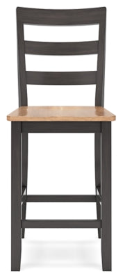 Gesthaven Counter Height Dining Table and 2 Barstools - D396D3