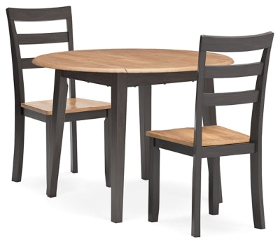 Gesthaven Dining Table and 2 Chairs - D396D4
