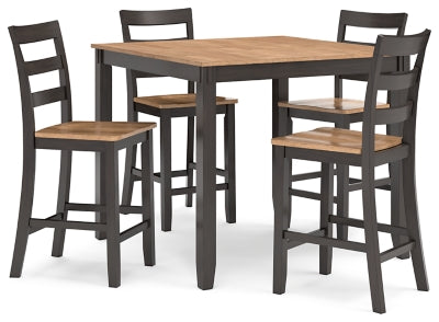 Gesthaven Counter Height Dining Table and 4 Barstools (Set of 5) - D396-223
