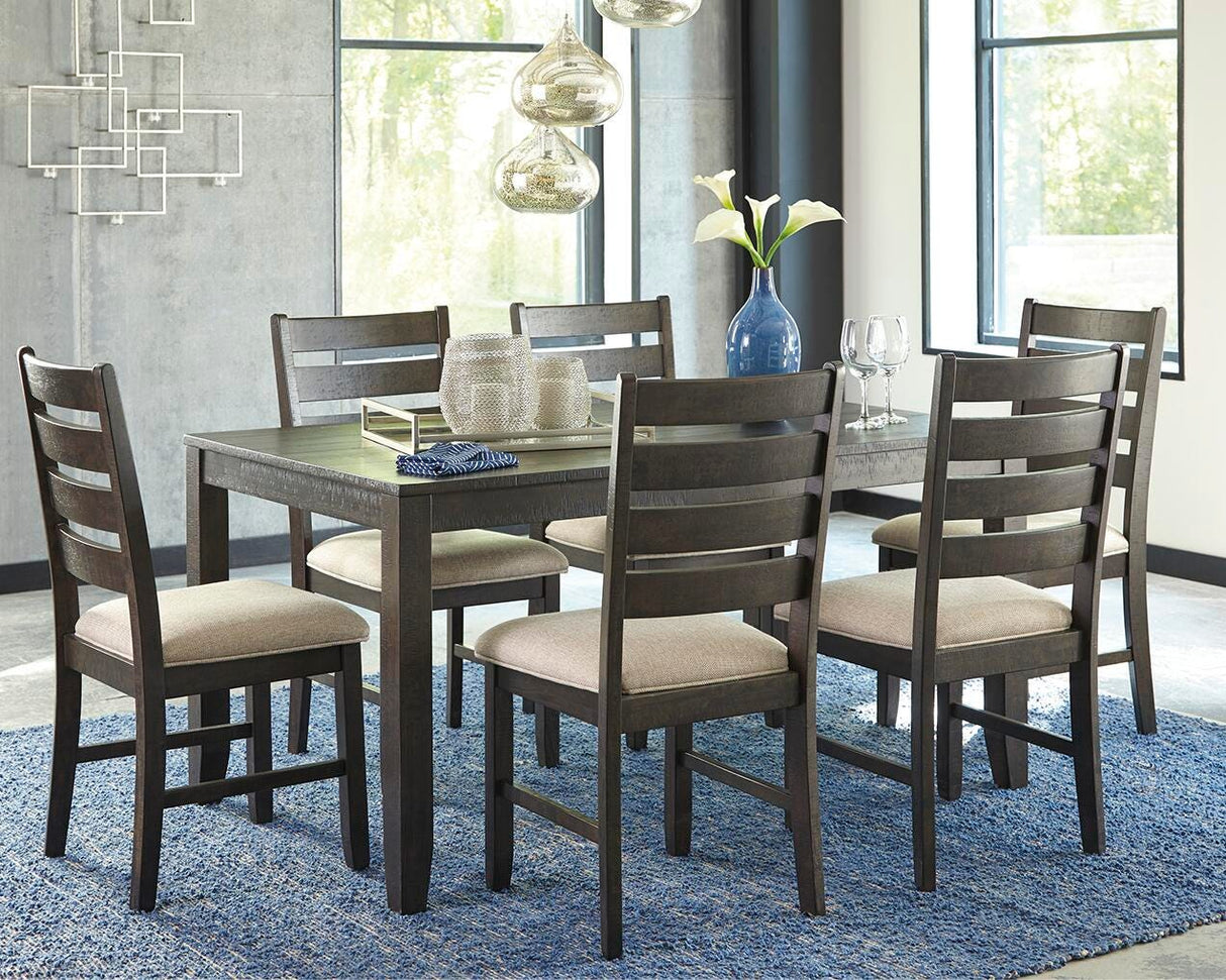Rokane Dining Table and Chairs (Set of 7) - D397-425