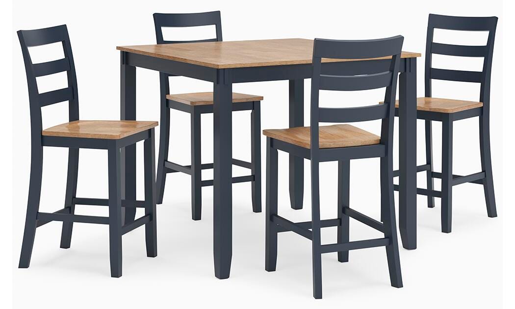 Gesthaven Counter Height Dining Table and 4 Barstools (Set of 5) - D399-223